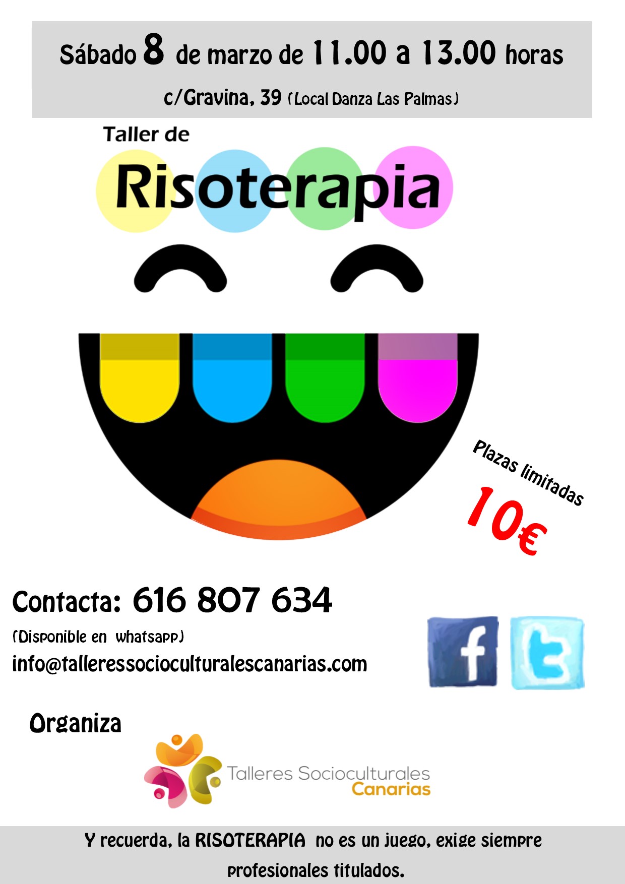 Taller de Risoterapia en Las Palmas de Gran Canaria